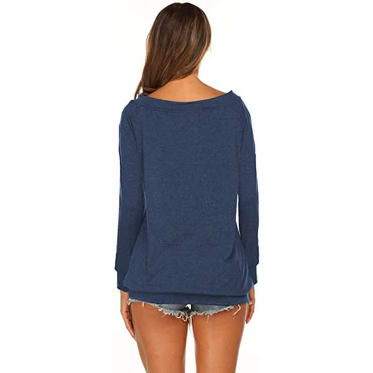Women's Long Sleeve Off Shoulder Top Women's Tops - Tophatter Daily Deals