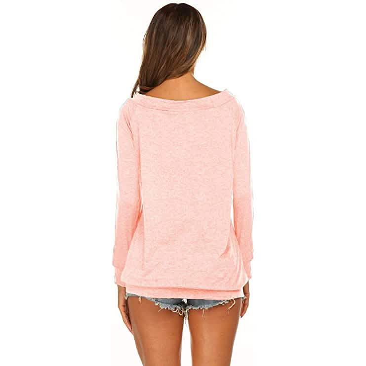 Women's Long Sleeve Off Shoulder Top Women's Tops - Tophatter Daily Deals