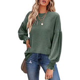 Women's Long Sleeve Top Green Women's Tops - Tophatter Daily Deals