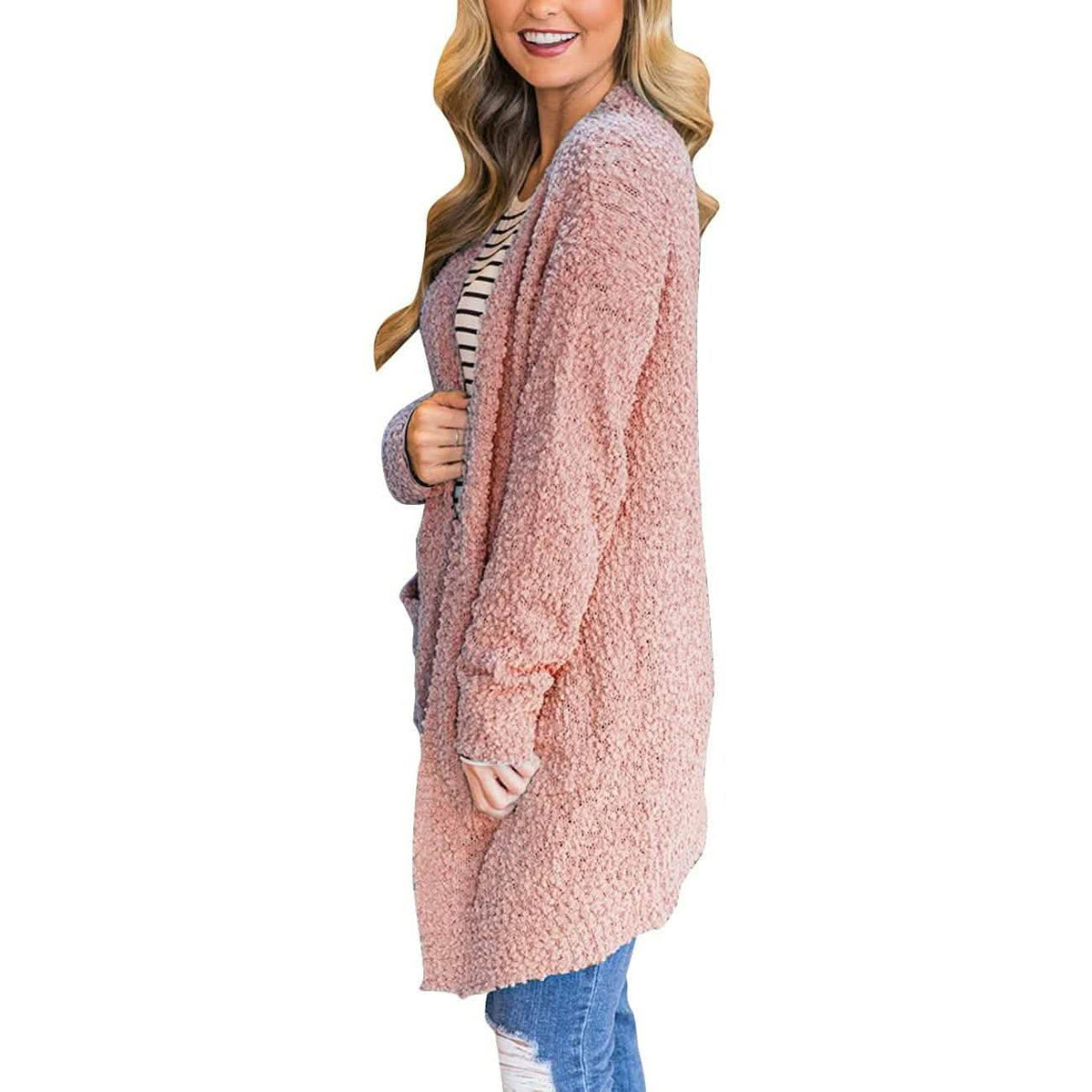 Women's Long-Sleeved Soft Chunky Knitted Sweater Women's Outerwear - Tophatter Daily Deals