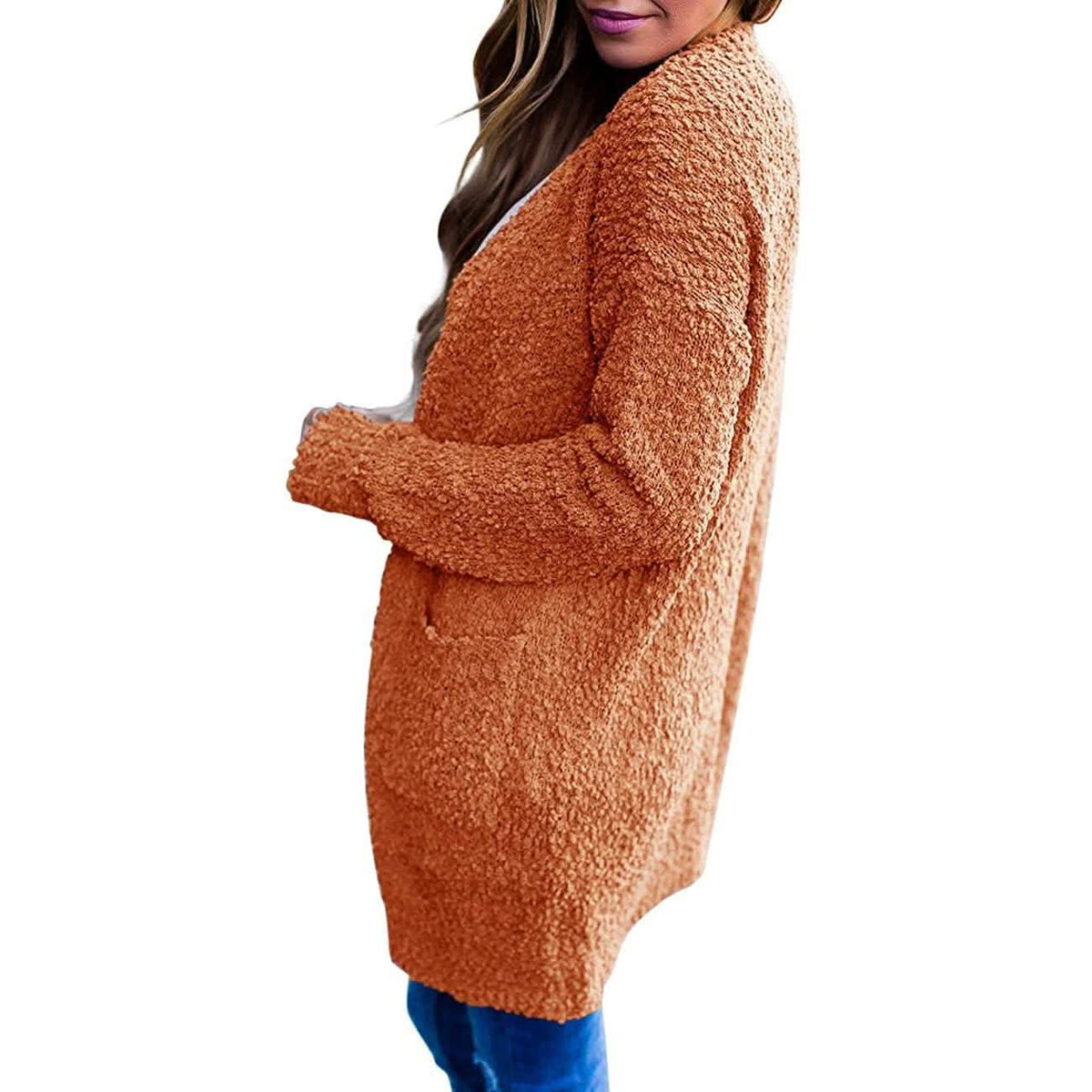 Women's Long-Sleeved Soft Chunky Knitted Sweater Women's Outerwear - Tophatter Daily Deals