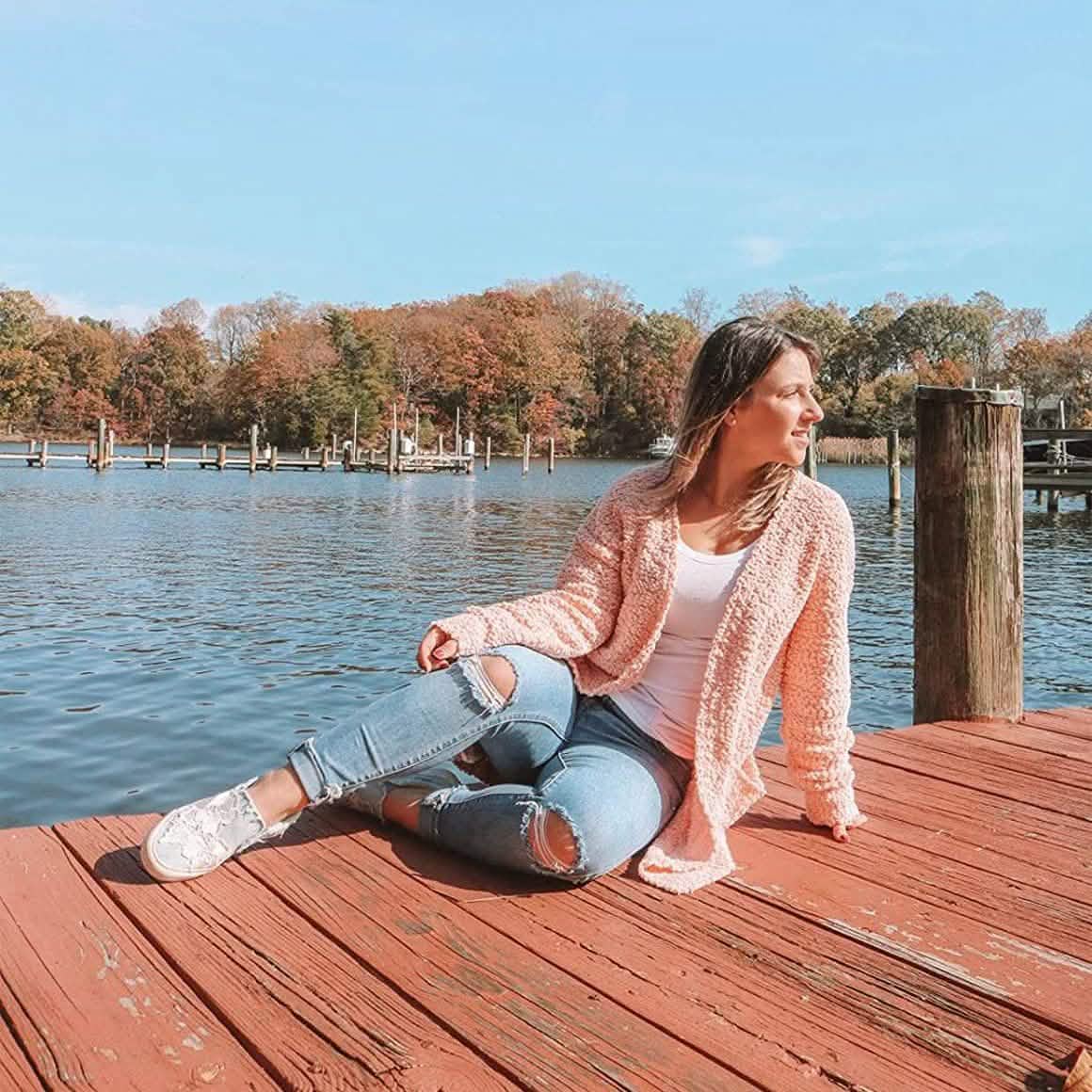 Women's Long-Sleeved Soft Chunky Knitted Sweater Women's Outerwear - Tophatter Daily Deals