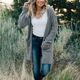 Women's Long-Sleeved Soft Chunky Knitted Sweater Women's Outerwear - Tophatter Daily Deals