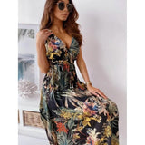 Women's Maxi Sleeveless Backless Dress Black Women's Dresses - Tophatter Daily Deals