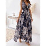 Women's Maxi Sleeveless Backless Dress Blue Women's Dresses - Tophatter Daily Deals