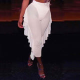 Women's Mesh Casual Crinkle Pants White Women's Bottoms - Tophatter Daily Deals