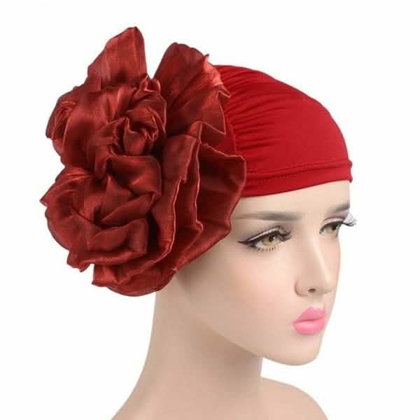 Women's Milk Silk Flower Turban Hats - Tophatter Daily Deals