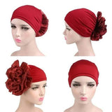 Women's Milk Silk Flower Turban Hats - Tophatter Daily Deals