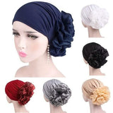 Women's Milk Silk Flower Turban Hats - Tophatter Daily Deals
