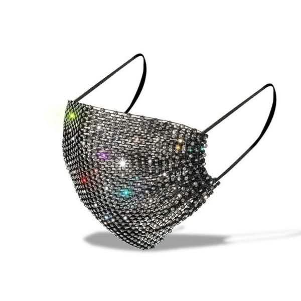 Women's Net Sun Diamond Mask Black Face Masks & PPE - Tophatter Daily Deals
