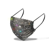 Women's Net Sun Diamond Mask Black Face Masks & PPE - Tophatter Daily Deals
