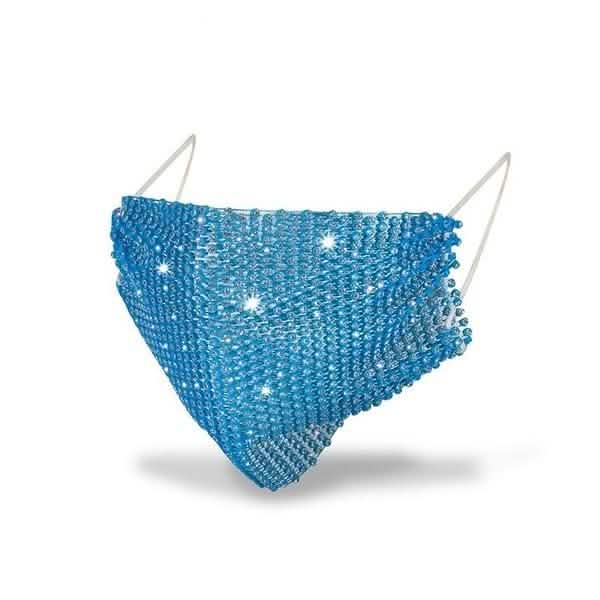 Women's Net Sun Diamond Mask Blue Face Masks & PPE - Tophatter Daily Deals