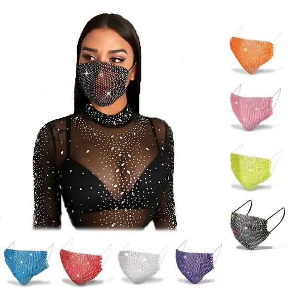 Women's Net Sun Diamond Mask Face Masks & PPE - Tophatter Daily Deals