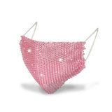 Women's Net Sun Diamond Mask Pink Face Masks & PPE - Tophatter Daily Deals