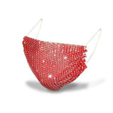 Women's Net Sun Diamond Mask Red Face Masks & PPE - Tophatter Daily Deals