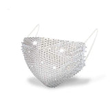 Women's Net Sun Diamond Mask White Face Masks & PPE - Tophatter Daily Deals