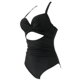 Women's One Piece High Waist Swimwear Tummy Control Cutout Women's Swimwear - Tophatter Daily Deals