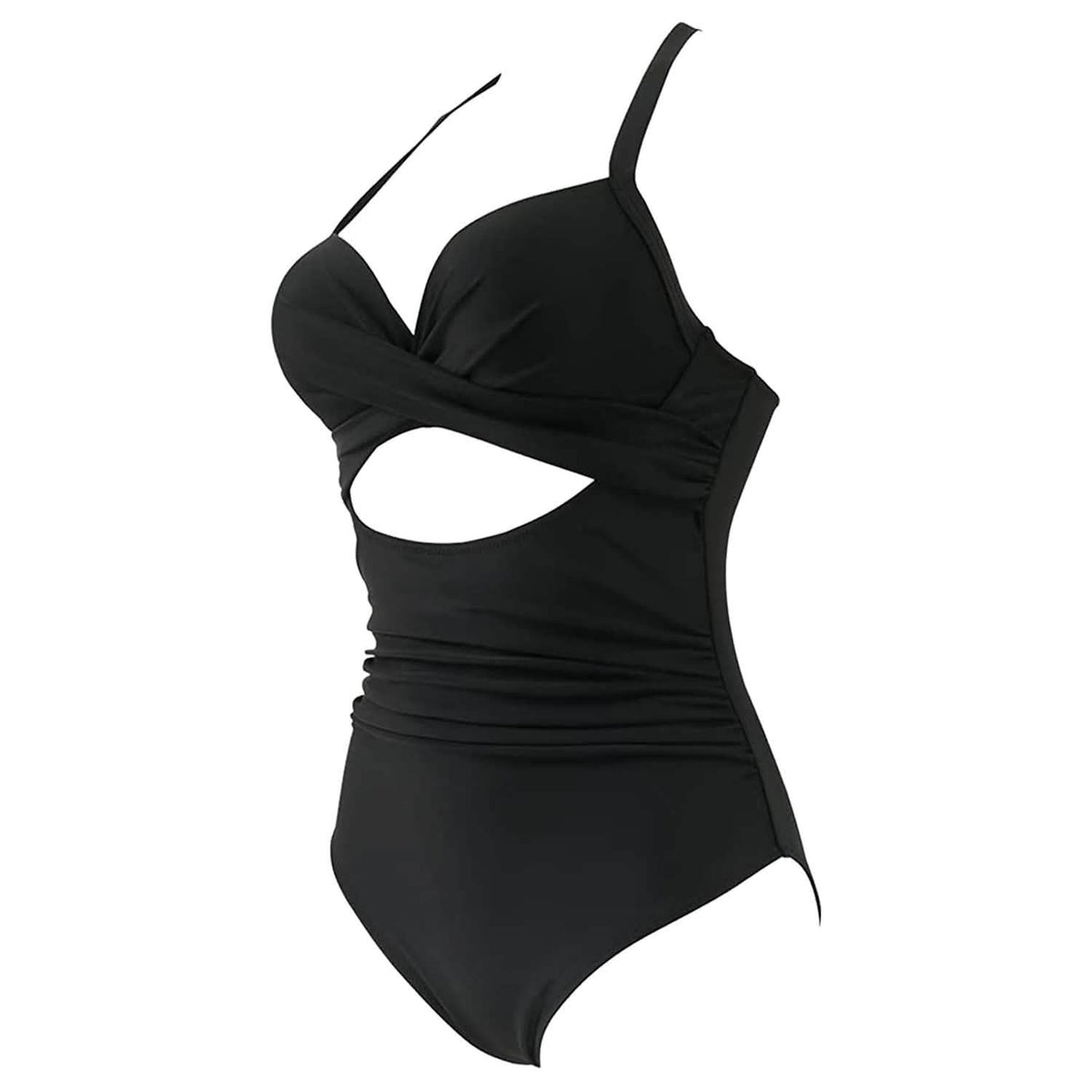 Women's One Piece High Waist Swimwear Tummy Control Cutout Women's Swimwear - Tophatter Daily Deals