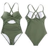 Women's One Piece High Waist Swimwear Tummy Control Cutout Women's Swimwear - Tophatter Daily Deals
