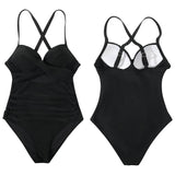 Women's One Piece High Waist Swimwear Tummy Control Cutout Women's Swimwear - Tophatter Daily Deals