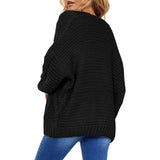 Womens Open Front Long Sleeve Chunky Knit Cardigan Sweaters Loose Outwear Coat Women's Outerwear - Tophatter Daily Deals