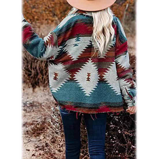 Women's Plaid Long Sleeve Button Down Collar Coat Women's Outerwear - Tophatter Daily Deals
