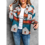 Women's Plaid Long Sleeve Button Down Collar Coat Women's Outerwear - Tophatter Daily Deals