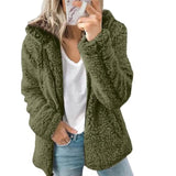 Women's Plus Size Hoodie Coat Long Sleeve Army Green Women's Outerwear - Tophatter Daily Deals