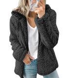 Women's Plus Size Hoodie Coat Long Sleeve Black Women's Outerwear - Tophatter Daily Deals