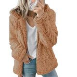 Women's Plus Size Hoodie Coat Long Sleeve Brown Women's Outerwear - Tophatter Daily Deals