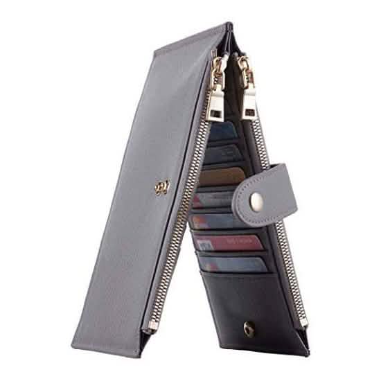 Women's RFID Blocking Wallet Gray Handbags & Wallets - Tophatter Daily Deals