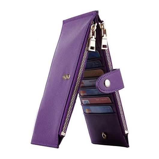 Women's RFID Blocking Wallet Purple Handbags & Wallets - Tophatter Daily Deals