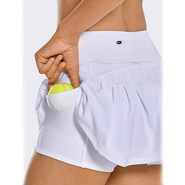 Women's Running Skirt Sport Short White Women's Bottoms - Tophatter Daily Deals