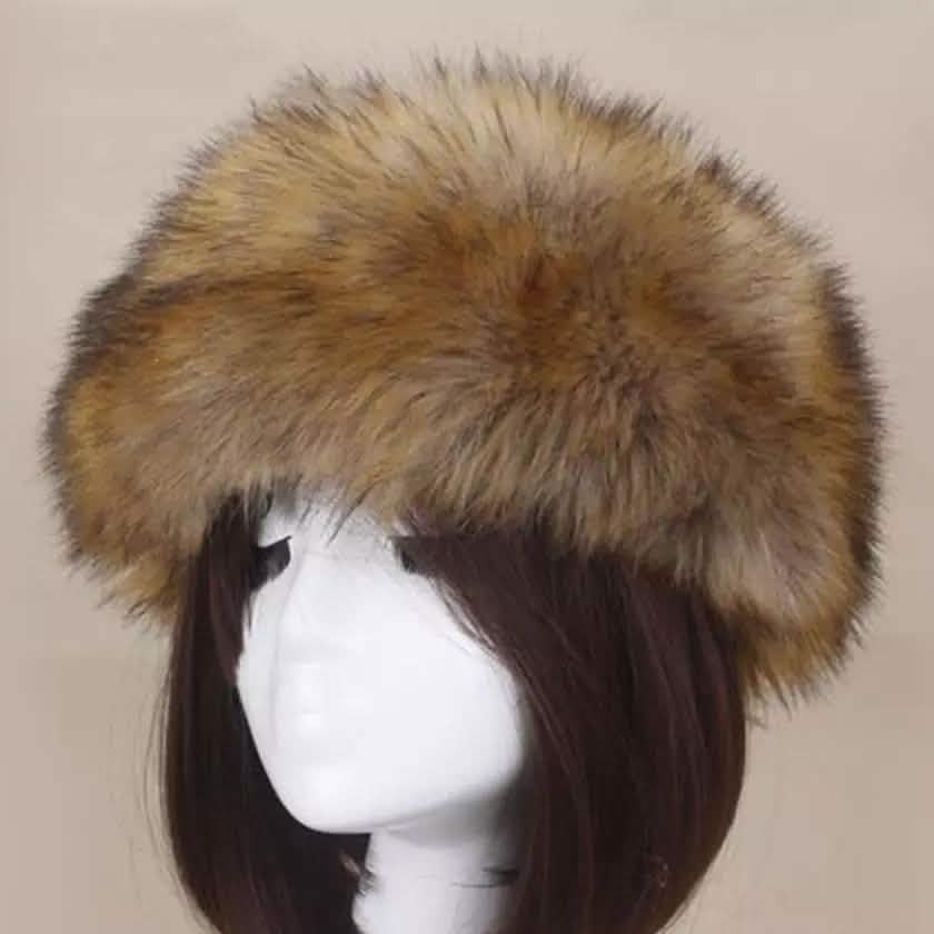 Women's Russian Faux Fluffy Fox Fur Hat Brown Hats - Tophatter Daily Deals