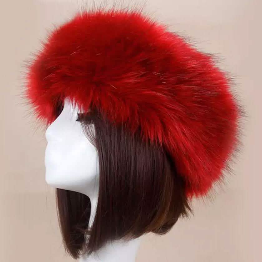 Women's Russian Faux Fluffy Fox Fur Hat Red Hats - Tophatter Daily Deals