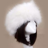 Women's Russian Faux Fluffy Fox Fur Hat White Hats - Tophatter Daily Deals