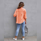 Women's Shacket Long Sleeve Denim Women's Outerwear - Tophatter Daily Deals