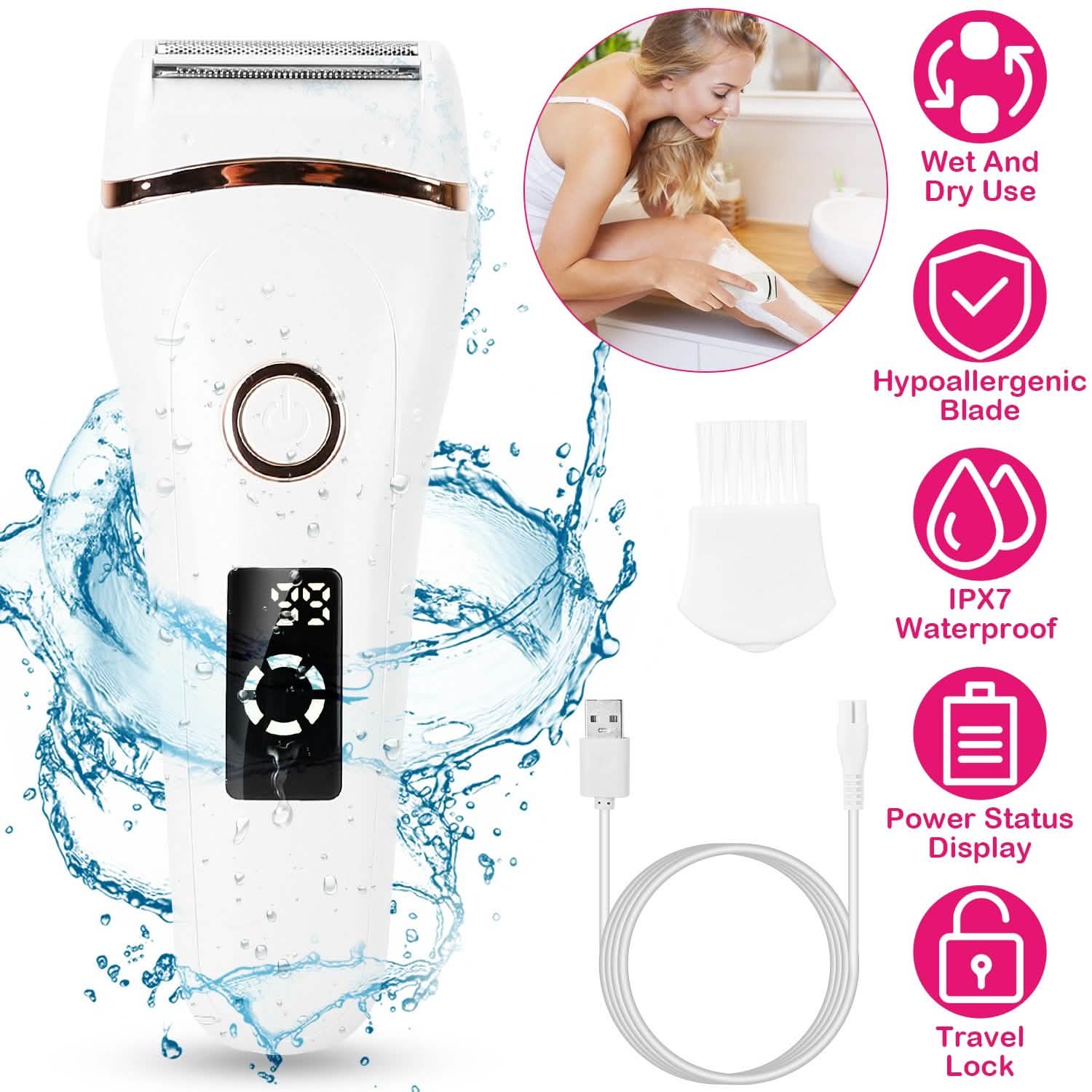 Women's Shaver Electric Hair Remover Beauty & Personal Care - Tophatter Daily Deals