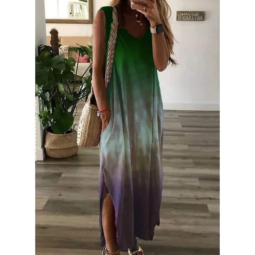Women's Shift Dress Maxi Long Dress Green Women's Dresses - Tophatter Daily Deals