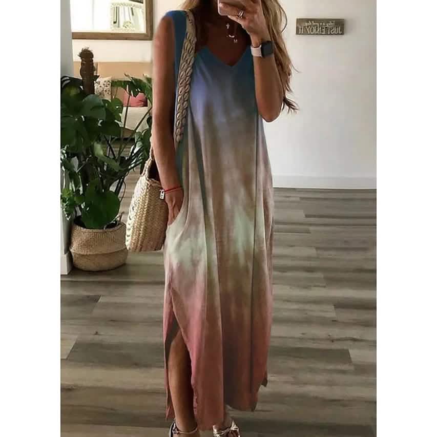 Women's Shift Dress Maxi Long Dress Light Blue Women's Dresses - Tophatter Daily Deals