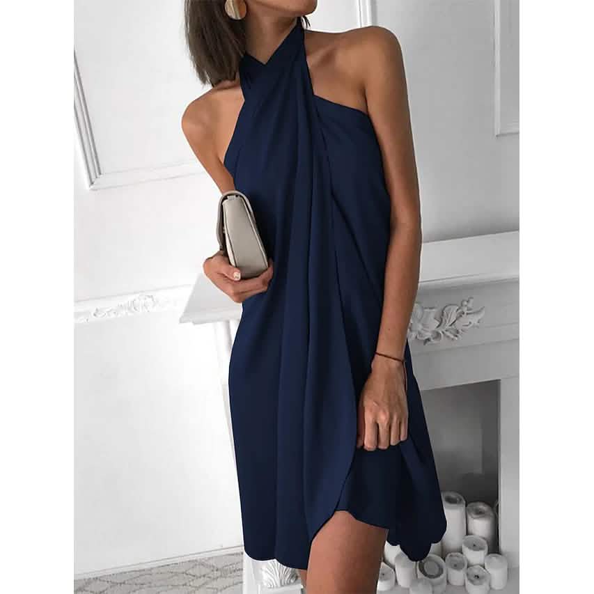 Women's Shift Dress Short Mini Dress Navy Women's Dresses - Tophatter Daily Deals