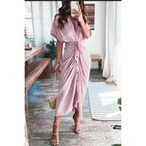 Women's Shirt Maxi Long Dress Pink Women's Dresses - Tophatter Daily Deals