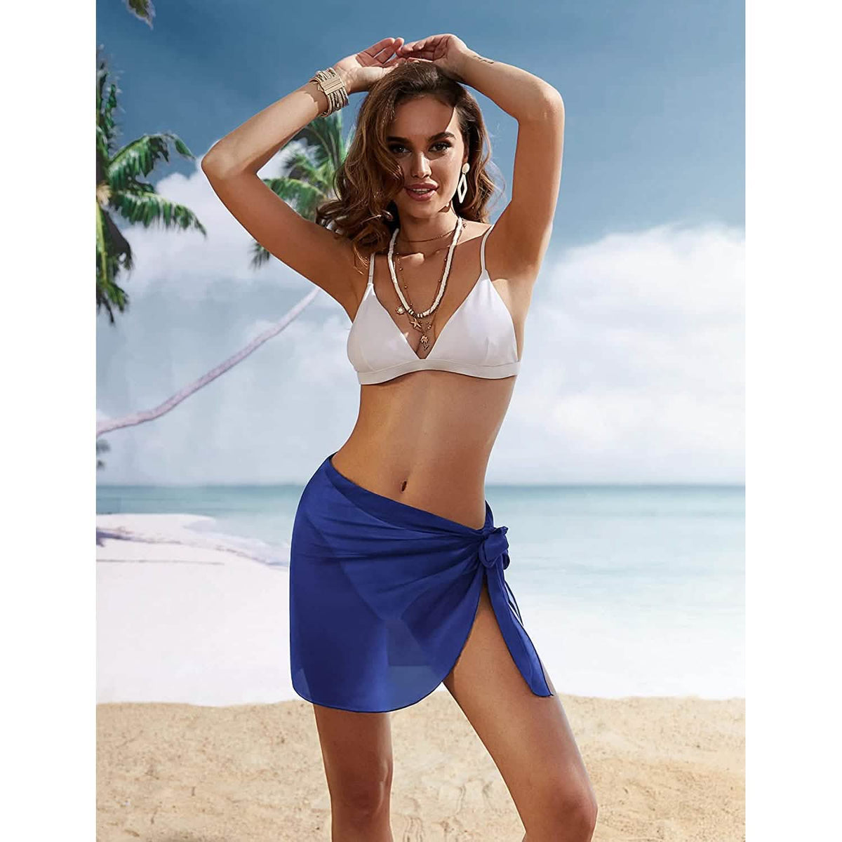 Women's Short Sarongs Beach Wrap Women's Swimwear - Tophatter Daily Deals