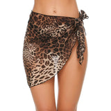 Women's Short Sarongs Beach Wrap Leopard Women's Swimwear - Tophatter Daily Deals