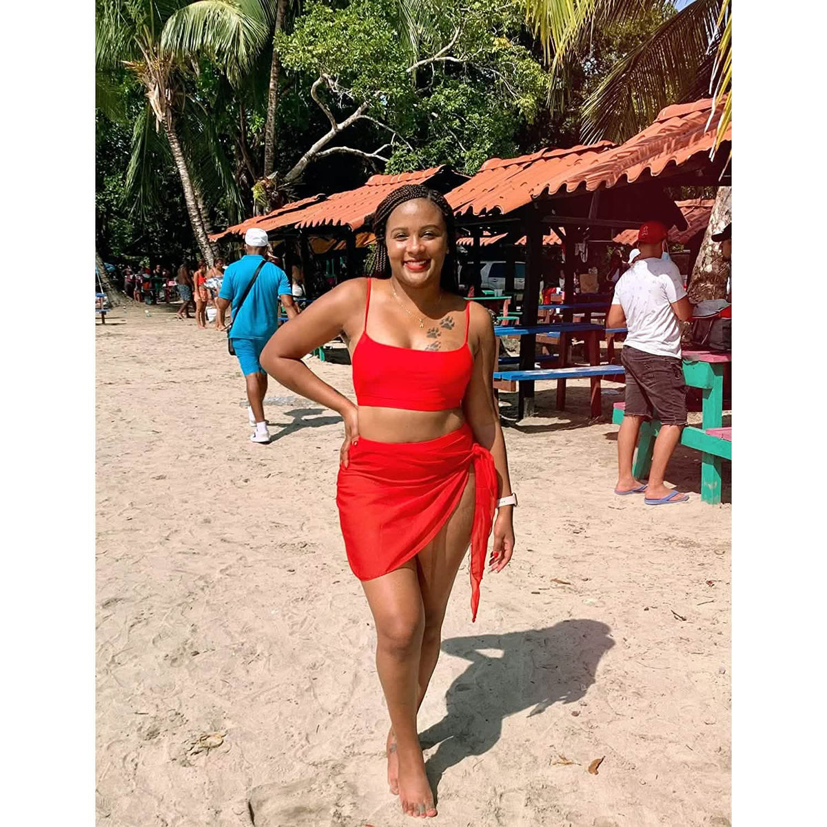 Women's Short Sarongs Beach Wrap Women's Swimwear - Tophatter Daily Deals