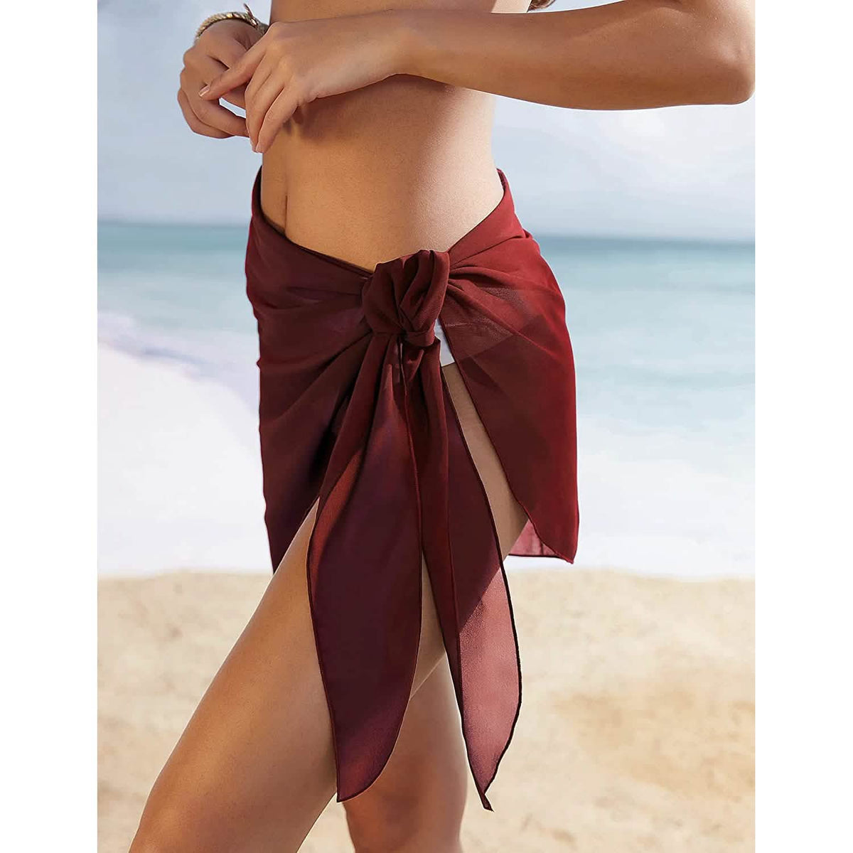Women's Short Sarongs Beach Wrap Women's Swimwear - Tophatter Daily Deals