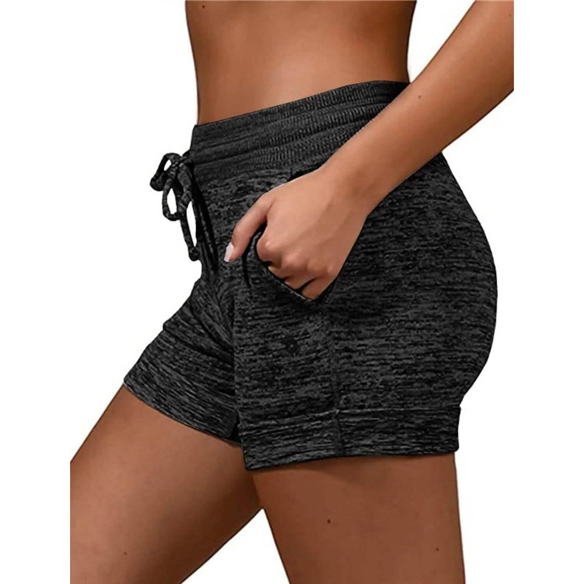 Women's Shorts Cotton Blend Black Women's Bottoms - Tophatter Daily Deals