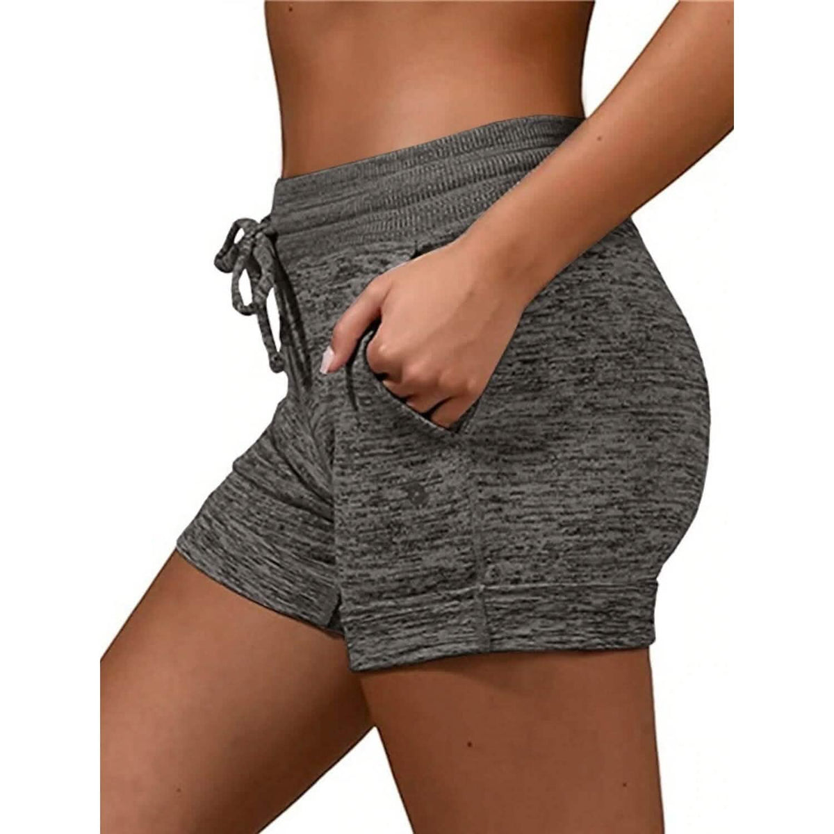Women's Shorts Cotton Blend Dark Gray Women's Bottoms - Tophatter Daily Deals