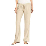 Women's Simple Comfortable Breathable Trousers Beige Women's Bottoms - Tophatter Daily Deals