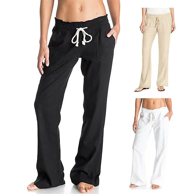 Women's Simple Comfortable Breathable Trousers Women's Bottoms - Tophatter Daily Deals